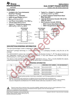 SN74LVC2G14DBVRE4 datasheet  